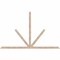 Ekena Millwork Saratoga Smooth Timber Gable Bracket, Douglas Fir, 108"W x 68"H x 3 1/2"D x 3 1/2"F, 15/12 Pitch GBW108X68X0404SAR00SDF - alternate 1